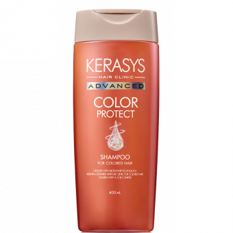 Ампульный шампунь с церамидами и кератином Защита Цвета KeraSys Advanced Color Protect Shampoo