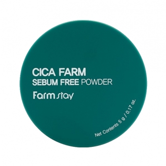 Матирующая рассыпчатая пудра с центеллой азиатской FarmStay Cica Farm Sebum Free Powder