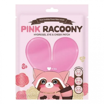 Гидрогелевые патчи для глаз и щек Secret Key Pink Racoony Hydrogel Eye And Cheek Patch Sachet