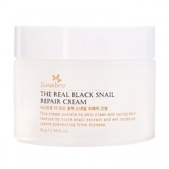 Восстанавливающий крем для лица с экстрактом черной улитки Sinabro The Real Black Snail Repair Cream