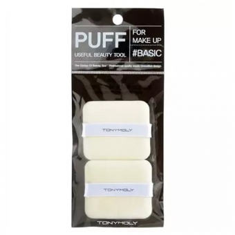 Пуховка для пудры Tony Moly Flocking Puff Square