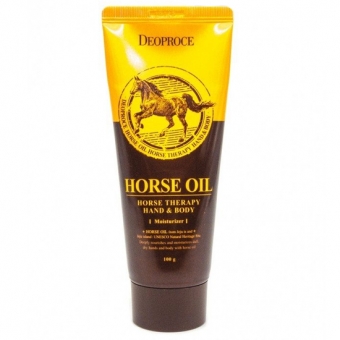 Крем с лошадиным маслом Deoproce Oil Horse Therapy Hand and Body Cream