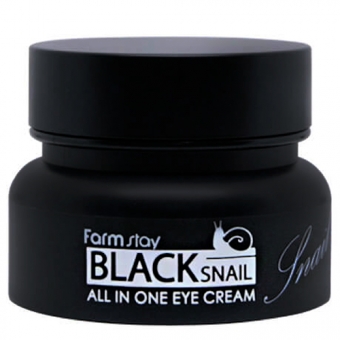 Крем для области глаз на основе улиточного секрета Farmstay Black Snail All-In-One Eye Cream