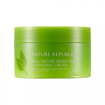 Очищающий крем с зелёным чаем Nature Republic Real Nature Cleansing Cream Green Tea