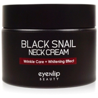 Антивозрастной крем для шеи с муцином Eyenlip Black Snail Neck Cream