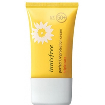 Стойкий солнцезащитный крем для сухой кожи Innisfree Perfect UV Protection Cream Long Lasting For Dry Skin SPF50+ PA+++