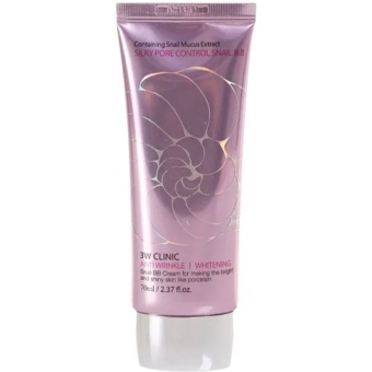 ББ крем с улиточным муцином 3W Clinic Silky Pore Control BB Cream