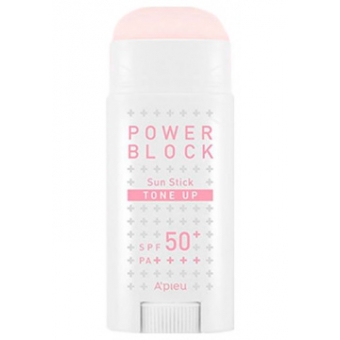 Солнцезащитный стик A'Pieu Power Block Tone Up Sun Stick Pink SPF50+/PA++++