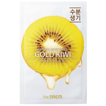 Маска для лица с экстрактом киви тканевая The Saem Natural Gold Kiwi Mask Sheet