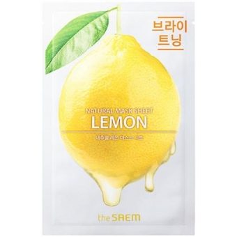 Маска для лица с экстрактом лимона тканевая The Saem Natural Lemon Mask Sheet