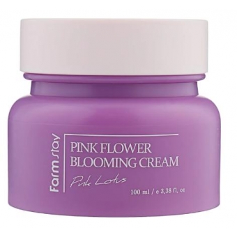 Крем для лица с экстрактом лотоса Farmstay Pink Flower Blooming Cream Pink lotus