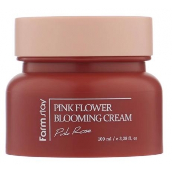 Крем для лица с экстрактом розы Farmstay Pink Flower Blooming Cream Pink Rose