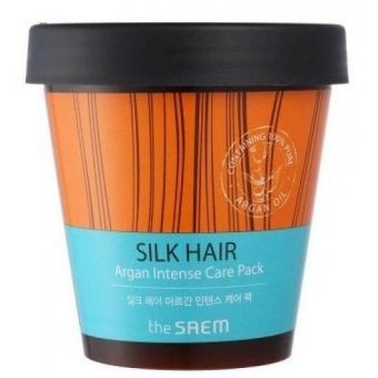 Маска с аргановым маслом The Saem Silk Hair Argan Intense Care Pack