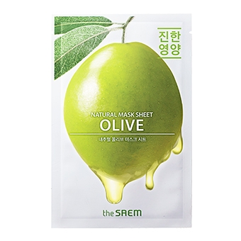 Маска для лица с экстрактом оливы тканевая The Saem Natural Olive Mask Sheet