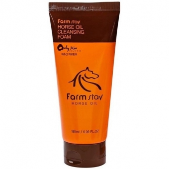 Пенка для умывания с конским жиром FarmStay Jeju Horse Oil Seed Cleansing Foam