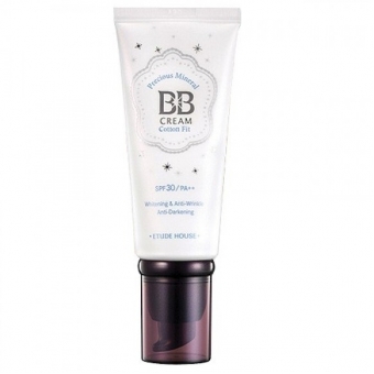 ББ крем  с жемчужной пудрой Etude House Precious Mineral BB Cream Cotton Fit Natural