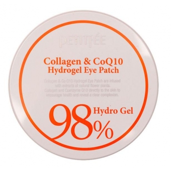 Гидрогелевые патчи для глаз Petitfee 98% Collagen and CoQ10 Hydro Gel Eye Patch