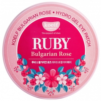 Гелевые патчи для глаз Koelf Hydro Gel Ruby Bulgarian Rose Eye Patch