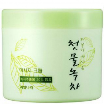 Массажный крем для лица Welcos Green Tea Control Massage Cream