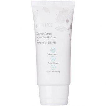 Осветляющий крем для лица и шеи  Petitfee Snow Lotus White Tone Up Cream