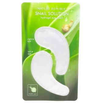 Гидрогелевые патчи для век с муцином Nature Republic Snail Solution Hydrogel Eye Patch