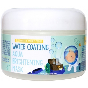 Осветляющая маска с морским виноградом Elizavecca Milky Piggy Water Coating Aqua Brightening Mask