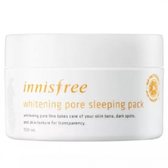 Ночная маска для осветления и обновления кожи с витамином С Innisfree Whitening Pore Sleeping Pack