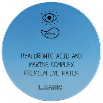 Гидрогелевые патчи для глаз с гиалуроновой кислотой и экстрактом водорослей L'Sanic Hyaluronic Acid аnd Marine Complex Premium Eye Patch