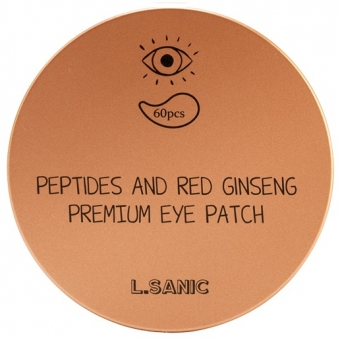 Гидрогелевые патчи для глаз с пептидами и экстрактом женьшеня L'Sanic Peptides and Red Ginseng Premium Eye Patch