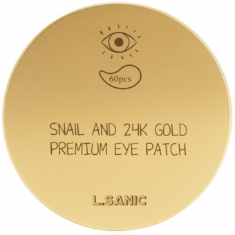 Гидрогелевые патчи для глаз с муцином и золотом L'Sanic Snail and 24K Gold Premium Eye Patch