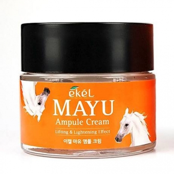 Ампульный крем для лица с лошадиным жиром Ekel Mayu Ampule Cream Lifting