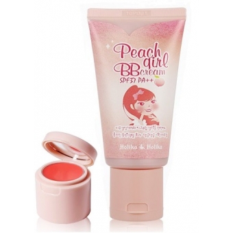Увлажняющий ББ крем с блеском для губ Holika Holika Peach Girl BB