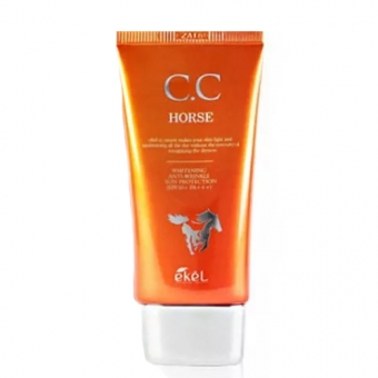 СС крем с экстрактом лошадиного жира Ekel CC Cream Horse SPF50+ PA+++