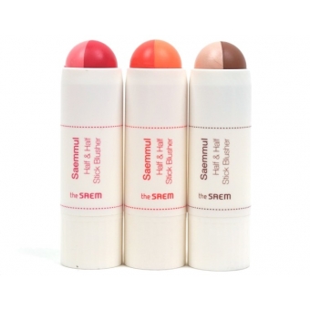 Двухцветные румяна The Saem Saemmul Half & Half Stick Blusher