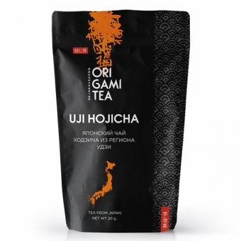 Японский зелёный чай жареный Удзи Ходзича Origami Tea Uzi Hojicha