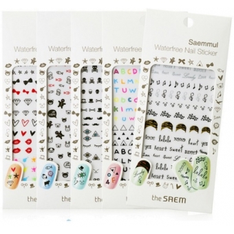 Водостойкие стикеры для маникюра The Saem Saemmul Waterfree Nail Sticker