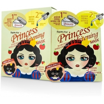 3-х шаговая осветляющая маска FarmStay Princess 3 Steps Whitening Mask