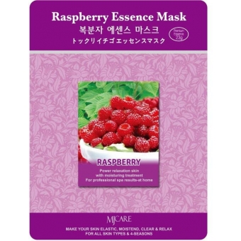 Антиоксидантная малиновая маска Mijin Cosmetics Raspberry Essence Mask