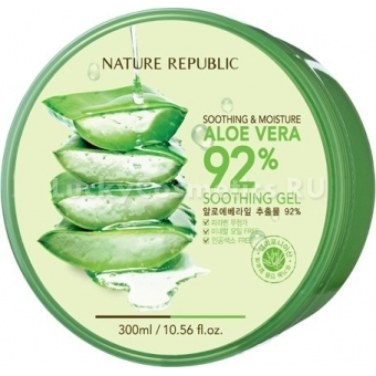 Мультифункциональное средство Nature Republic Soothing and Moisture Aloe Vera 92% Soothing Gel