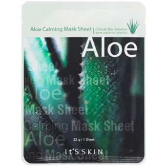 Успокаивающая тканевая маска с алоэ It's Skin Aloe Calming Mask Sheet