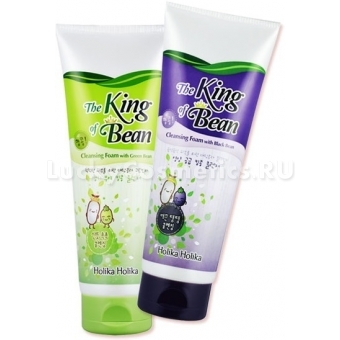 Пенка для умывания с экстрактом зеленых бобов Holika Holika King Of The Beans Foam Cleansing with Greenbean