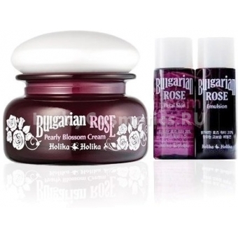 Набор для лица 'Болгарская роза' Holika Holika Bulgarian rose pearly blossom cream special set