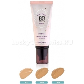 ББ крем  с жемчужной пудрой, оттенок №24 (медовый беж) Etude House Precious Mineral BB Cream Bright Fit W24