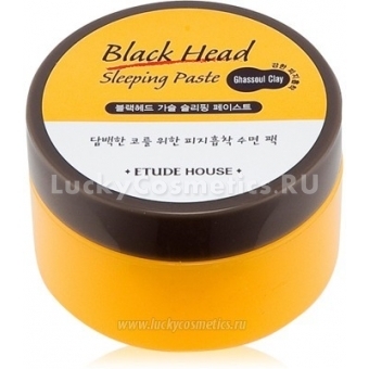 Ночная маска для жирной и проблемной кожи Etude House Black head sleeping paste