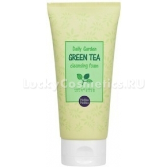 Пенка для умывания для проблемной кожи с зеленым чаем Holika Holika Daily Garden Green Tea Cleansing Foam