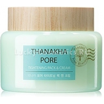 Крем-маска для сужения пор The Saem Thanakha Pore Tightening Pack & Cream