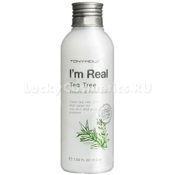 Лосьон для проблемной кожи с расширенными порами Tony Moly  I'm Real Tea Tree Sebum 