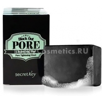Мыло с древесным углем Secret Key  Black Out Pore Cleansing Bar
