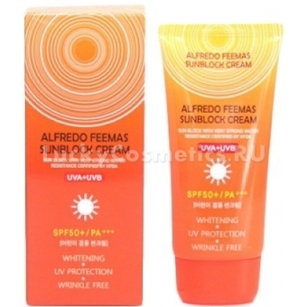 Солнцезащитный крем SPF50+/PA+++ Lunaris Alfredo Feemas Sunblock Cream SPF50+/PA+++