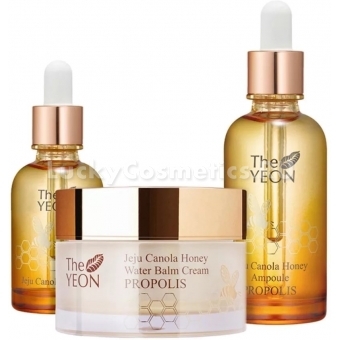 Ухаживающий набор для лица с медом канола The Yeon Jeju Canola Honey Propolis Special Set